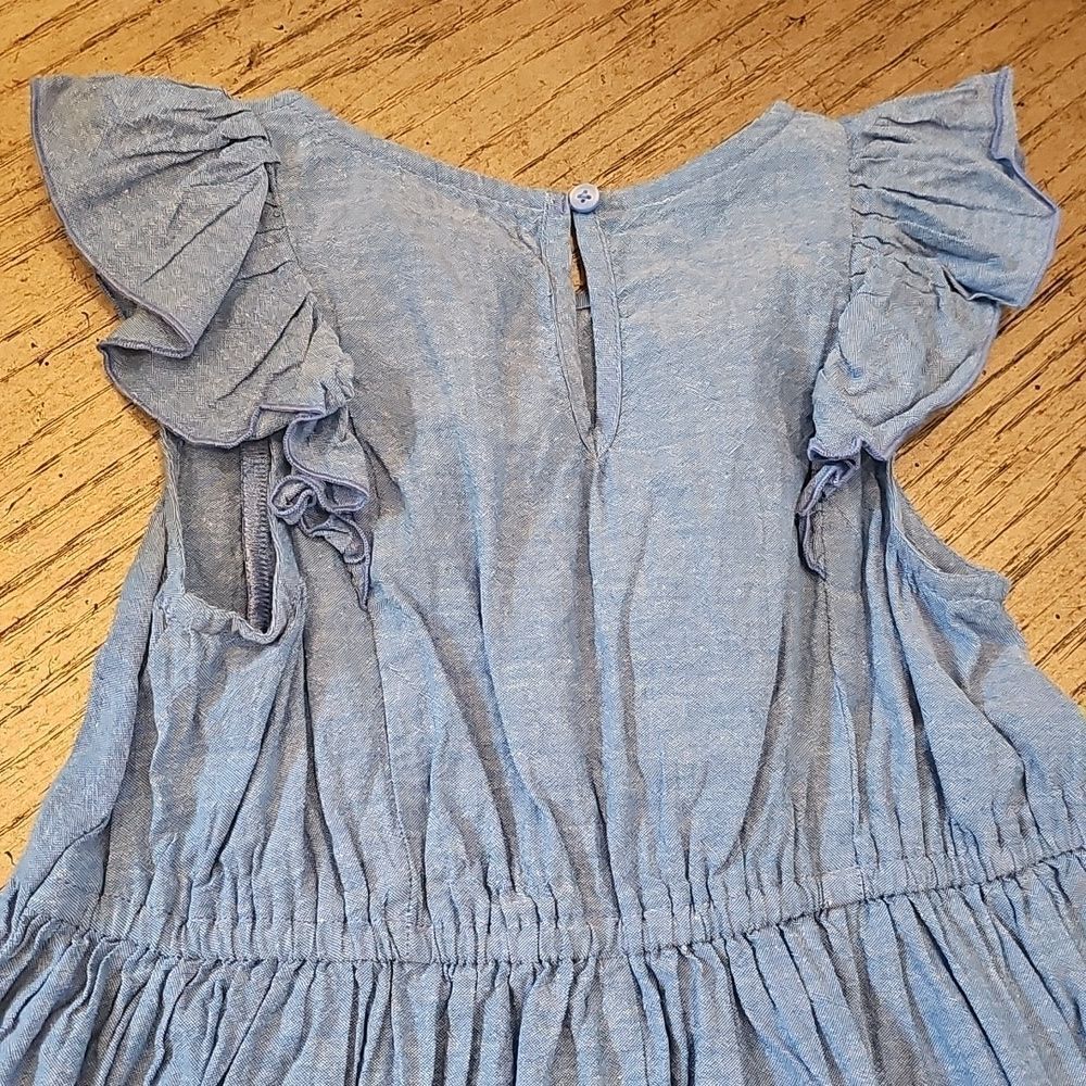 Blue Ruffle Dress Size 8 - Picture 9 of 10